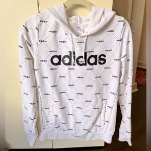 Adidas Vintage White Hoodie